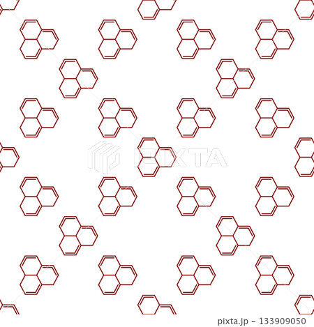 Simple Chemical Formula vector Chemistry seamless pattern in outline style 133909050