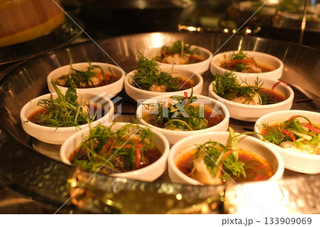 Chinese Food Fish Maw in Red Soup Chinese Food Fish Maw in Red Soup 133909069