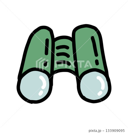 双眼鏡｜手描きのイラストアイコン 133909095