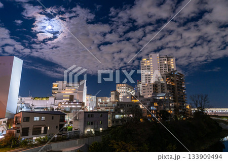 《東京都》二子玉川・都市夜景 133909494