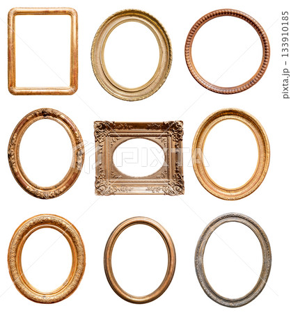 set of various oval pictute frames cutout set of various oval pictute frames cutout 133910185