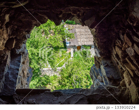 above view of green garden in Mestia townlet 133910224