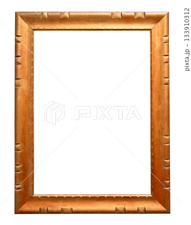old vertical rustic wooden picture frame cutout 133910312