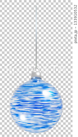 Christmas Ball Ornament on a String Christmas Ball Ornament on a String 133910532
