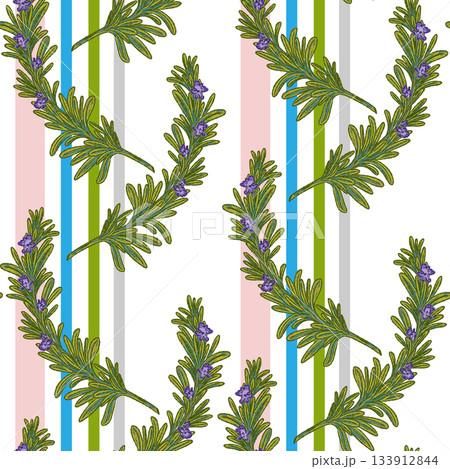 seamless pattern with palm leaves on dark brown seamless pattern with palm leaves on dark brown 133912844