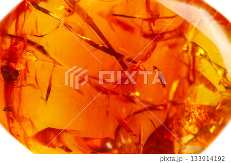 Macro Opal mineral stone in rock on white background Macro Opal mineral stone in rock on white background 133914192
