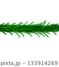 3D Realistic Christmas Garland Made of Evergreen Pine Branch with Green Needles for Decoration 133914269