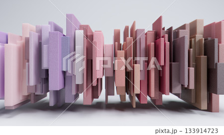 Abstract Colorful Vertical Foam Bar Scene in Gradient Blues Greens and Purples For Decor Photography Projects 133914723