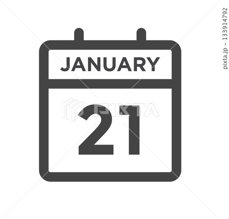 January 21 Calendar Day or Calender Date for Deadlines or Appointment 133914792
