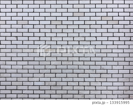 Brick wall design in subtle shades of white captures timeless elegance 133915995