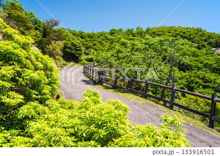 新緑の御在所岳 さわやかな山上風景《三重県 菰野町》 133916501
