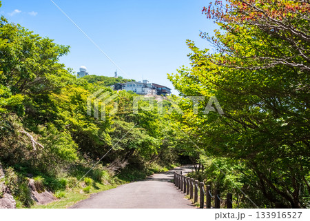 新緑の御在所岳 さわやかな山上風景《三重県 菰野町》 133916527