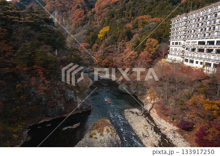 栃木県 紅葉真っ盛りの龍王峡 栃木県 紅葉真っ盛りの龍王峡 133917250