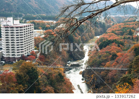 栃木県 紅葉真っ盛りの龍王峡 栃木県 紅葉真っ盛りの龍王峡 133917262