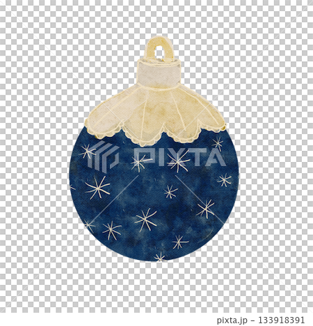 Christmas tree blue textured ball with snowflakes, Christmas ornament isolated on white. Watercolor perfect for wrapping paper, cards, new year, invitations, stickers, textile, posters, totes design. Christmas tree blue textured ball with snowflakes, Christmas ornament isolated on white. Watercolor perfect for wrapping paper, cards, new year, invitations, stickers, textile, posters, totes design. 133918391