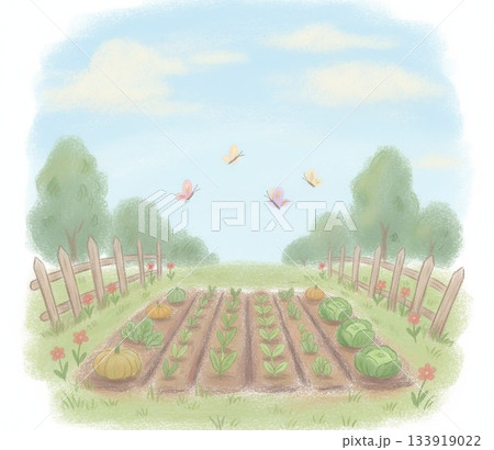 田舎の風景、小さな村、家庭のある風景 田舎の風景、小さな村、家庭のある風景 133919022