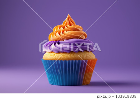 クリーム ホイップクリーム 紫色 133919839