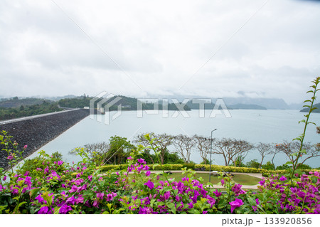 Rajjaprabha Dam or Cheow Lan Dam in Surat Thani Province, Thailand 133920856