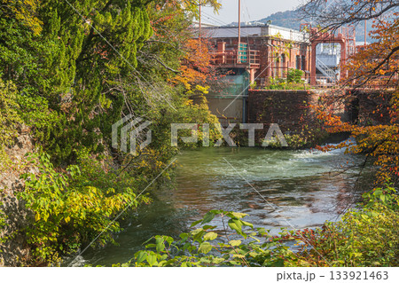 晩秋の琵琶湖疏水 京都市 晩秋の琵琶湖疏水 京都市 133921463