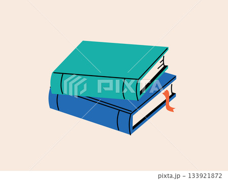 積まれた本　読書週間 133921872