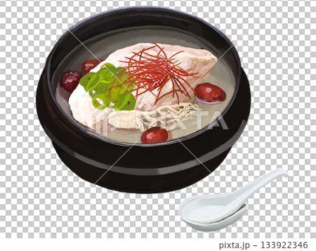 參雞湯（人參雞湯）配勺子 133922346