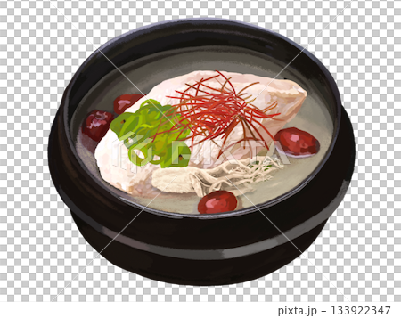 参鶏湯(サムゲタン)レンゲなし) 参鶏湯(サムゲタン)レンゲなし) 133922347