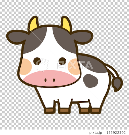 かわいい牛のイラスト 133922392