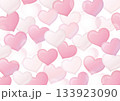 かわいいハートのベクター背景イラスト 133923090