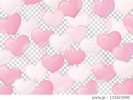 Cute heart vector background illustration 133923090