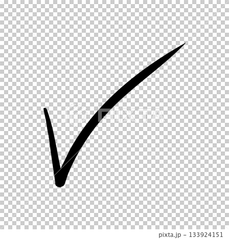 手寫複選標記黑色 133924151