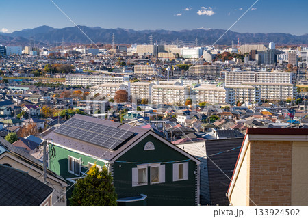 《東京都》一面に広がる住宅街・東京近郊エリア 《東京都》一面に広がる住宅街・東京近郊エリア 133924502