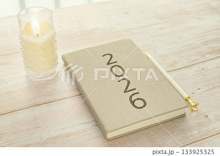 2026 Korean January Calendar with copy space 133925325