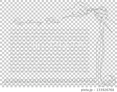 ニットを棒針で編む手を一筆書きで描きました。パワーポイントでご使用いただける 4:3 のサイズです。 133926768