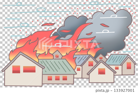 火災事故－火災、強風、火花、火勢蔓延 133927001
