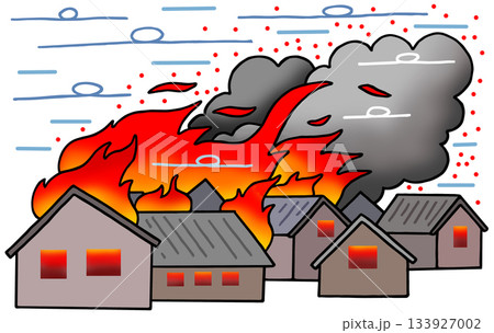火災事故 - 火事・強風・火の粉・延焼 火災事故 - 火事・強風・火の粉・延焼 133927002