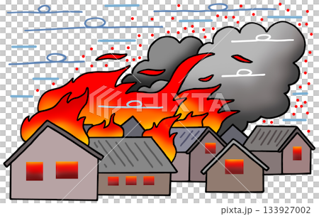 火災事故 - 火事・強風・火の粉・延焼 火災事故 - 火事・強風・火の粉・延焼 133927002