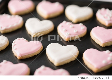 アイシングクッキー　ハート　AI 133927241