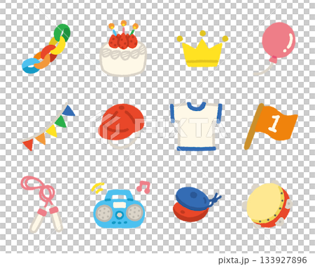 Kindergarten/Nursery School Recital Sports Day Event Icon Set Handwritten Cute Illustration Kindergarten/Nursery School Recital Sports Day Event Icon Set Handwritten Cute Illustration 133927896