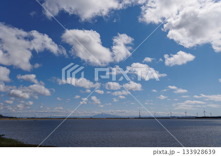 十三湖から観る岩木山（中泊町） 133928639