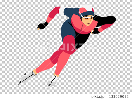 女子速滑運動員 女子速滑運動員 133929052