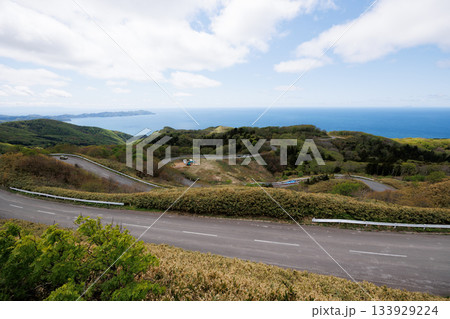 国道339号竜泊ライン（青森県東津軽郡外ヶ浜町） 133929224