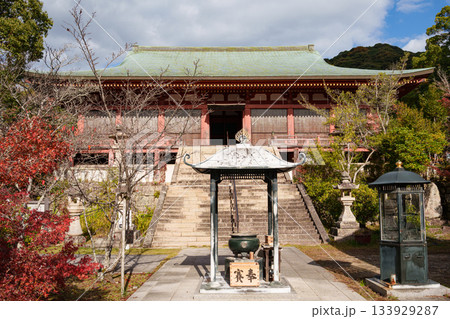 秋の神戸・太山寺・本堂と紅葉 秋の神戸・太山寺・本堂と紅葉 133929287