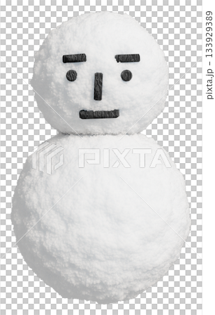 素朴な雪だるま（地面なし） 133929389