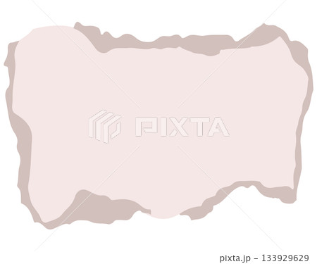 Torn Paper Piece Vector Cartoon Illustration Isolated On White Background Torn Paper Piece Vector Cartoon Illustration Isolated On White Background 133929629
