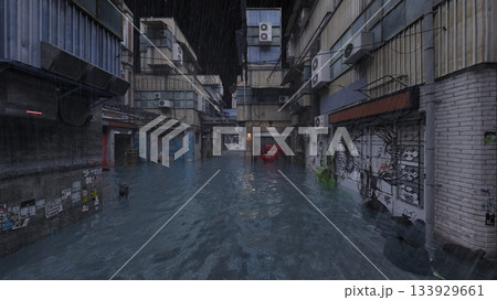 水没した都市 133929661