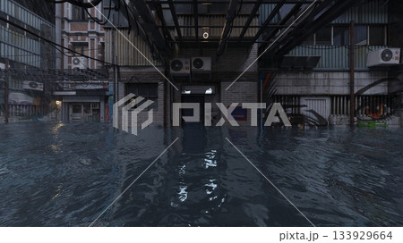 水没した都市 133929664