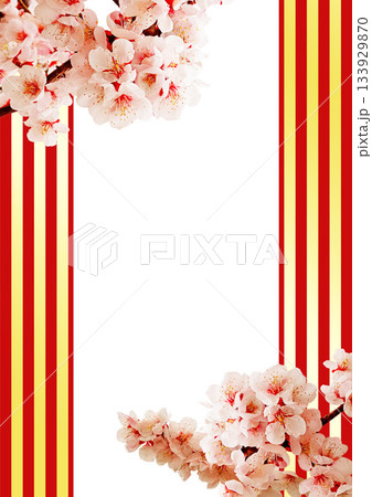 和柄の背景　梅 133929870