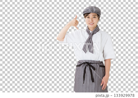 Woman in a coat 133929978