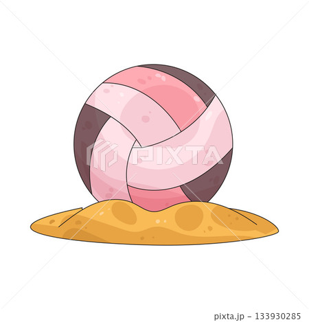 illustration of Beach Volleyball illustration of Beach Volleyball 133930285