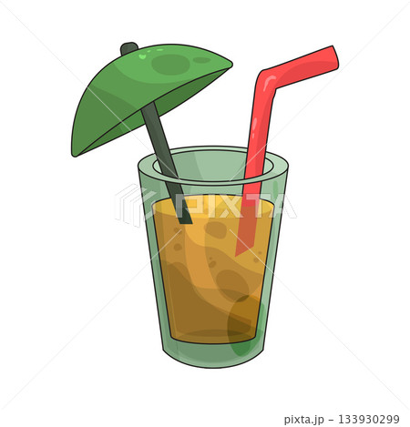 illustration of Tropical Drink 133930299